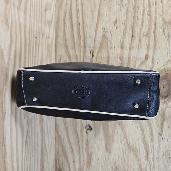 Roots Team Great Britain Olympics Genuine Leather Shoulder Bag Adjustable Strap - Picture 5 of 8